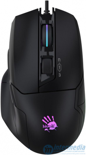 Мышь игровая Bloody W70-Max Black, 10000cpi, 9btn, USB, 1.8m, черный