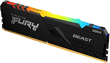 Оперативная память Kingston Fury Beast RGB 8Gb 3733MHz DDR4 DIMM, CL19, 1.35v, KF437C19BBA/8