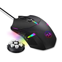 Мышь проводная игровая Redragon Centrophorus 2 M601-RGB DPI: 7200, 5 кнопок, RGB подсветка, черная - Интернет-магазин Intermedia.kg