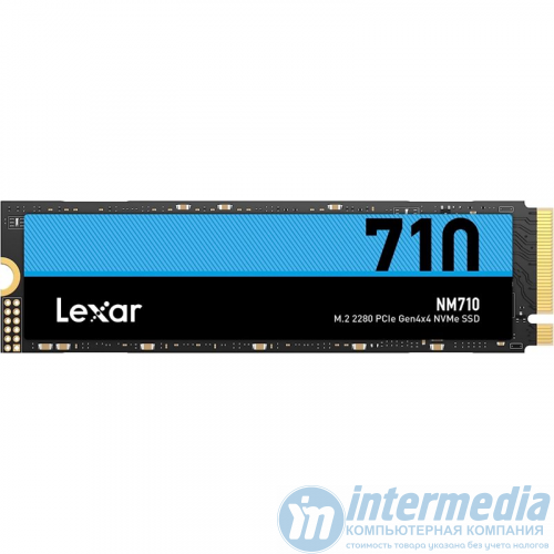 Диск SSD 2TB Lexar NM710 LNM710X002T-RNNNU, M.2 2280 PCIe 4.0 x4 NVMe 1.4, Read/Write up to 4850/4500MB/s, Box
