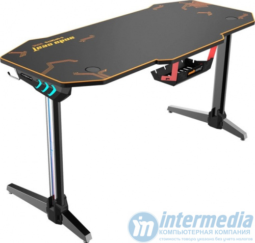 Компьютерный стол AD-D-1400-12-BB-L AndaSeat Eagle 2 BLACK Mouse pad,Carbon Fiber Tabletop RGB