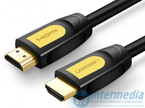 Кабель UGREEN HD101 HDMI v1.4, медь 19+1, 15м, чёрно-жёлтый 11106