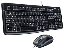 Клавиатуры + Мышь Logitech MK120 black (USB, 104 клавиши) (920-002561)