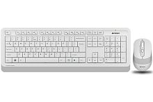 Беспроводная клавиатура + мышь A4TECH FSTYLER FG1010S-White, мембранная, 104btns, 2000dpi, 4btns, USB, Белый