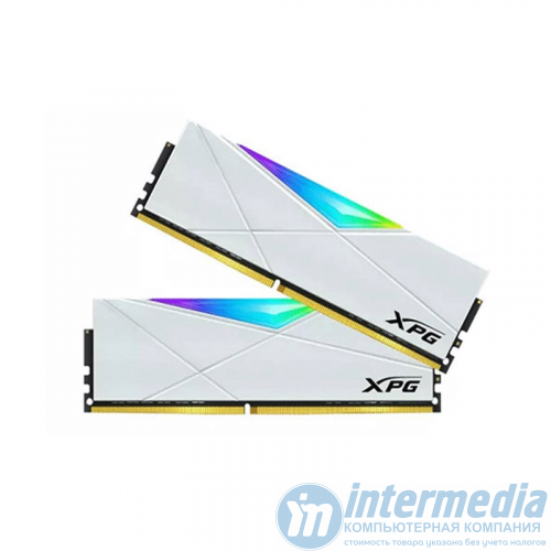 Оперативная память DDR4 16GB(2x8GB) ADATA XPG Spectrix D50 RGB 3600MHz, 1.35V, CL18 BoxWhite (AX4U36008G18I-DW50)