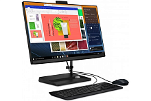 Моноблок Lenovo Aio-3 23.8" N-TCH i5-12450H (up to 4,4Ghz), 32GB DDR4, 512GB NVMe m.2 SSD, FHD IPS, MX550-2GB, WiFi, BT, Rj45 LAN, HDMI, WebCam, DOS, клавиатура+мышь Eng-Ar, черный или белый