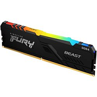 Оперативная память DDR4 32GB PC-25600 (3200MHz) KINGSTON FURY BEAST RGB KF432C16BBA/32