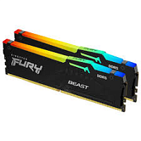 Оперативная память DDR5 64GB 6000MT/s DDR5 CL30 DIMM (Kit of 2) FURY Beast RGB XMP KF560C30BBAK2-64