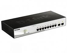 DGS-1210-10/F1A D-Link Настраиваемый коммутатор Web Smart с 8 портами 10/100/1000Base-T и 2 портами1000Base-X SFP шт - Интернет-магазин Intermedia.kg