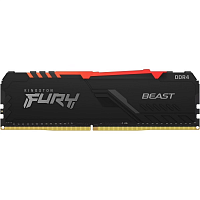 Оперативная память Kingston Fury Beast RGB 8Gb 3733MHz DDR4 DIMM, CL19, 1.35v, KF437C19BBA/8 - Интернет-магазин Intermedia.kg