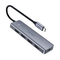USB-HUB UGREEN CM416 (USB 3.0 - 4xUSB 3.0, 0.25м, чёрный) 10915 - Интернет-магазин Intermedia.kg