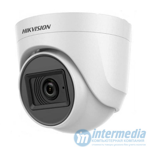 Turbo HD камера купольная внутренняя HIKVISION DS-2CE76D0T-ITPF (2MP/2.8mm/1920?1080/0,01Lux/Smart IR 20m/IP67/Mic/TVI/AHD/CVI/CVBS)