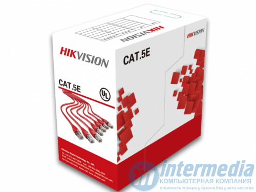 Кабель UTP HIKVISION DS-1LN5EO-UU/E CAT-5E 4х2х0.52 уличный черный