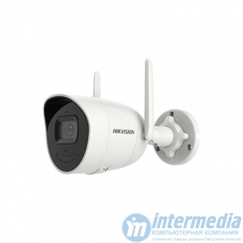 IP camera HIKVISION DS-2CV2041G2-IDW (W) (2.8mm)(O-STD) цилиндр,уличн 4MP,IR 30M,WiFi,MIC/SP,microSD