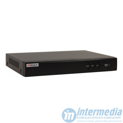 NVR HIWATCH DS-N316/2P(D) (80mbps,16 IP,16PoE, 1ch/8MP,4ch@1080P,2HDD upto 6TB,GLAN,H.265)