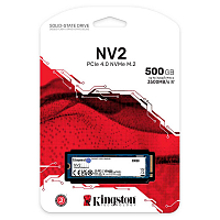 Диск SSD 500G Kingston Digital Ships NV2 M.2 2280 NVMe Read/Write up 3500/2100MB/s [SNV2S/500G] упаковка вскрыта - Интернет-магазин Intermedia.kg