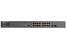 Коммутатор TP-LINK T2600G-18TS (TL-SG3216), 16-port 10/100/1000 Mbit, 2SFP, 1mUSB, 1consolRJ45, rack mount - Интернет-магазин Intermedia.kg