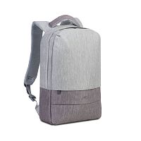 Сумка RivaCase 7562 PRATER Anti-Theft Grey/Mocha Brown 15.6" Backpack - Интернет-магазин Intermedia.kg