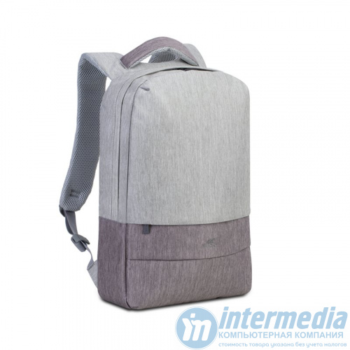Рюкзак RivaCase 7562 PRATER Anti-Theft Grey/Mocha Brown 15.6" Backpack - Интернет-магазин Intermedia.kg