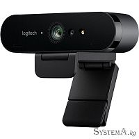 Веб камера Logitech BRIO 4K Pro, 4096x2160, HDR, USB 3.0 (960-001106) - Интернет-магазин Intermedia.kg