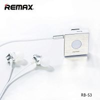 Наушники беспроводные REMAX RB-S3 с микрофоном/внутриканальные/mini jack 3.5 mm/белый - Интернет-магазин Intermedia.kg
