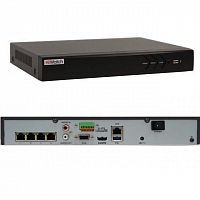 NVR HIWATCH DS-N304P(C) (80mbps,4 IP,1ch/8MP,4ch@1080P,4PoE,1HDD upto 6TB,GLAN,H.265) - Интернет-магазин Intermedia.kg