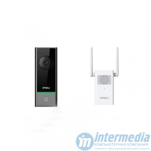 Умный беспроводной Wi-Fi дверной Звонок IMOU DB60 + модуль DS21 (5MP, 2560x1920, AI, night vision 5m, two-way talk, mSD, DC12/6200 mAh battery, IP65)