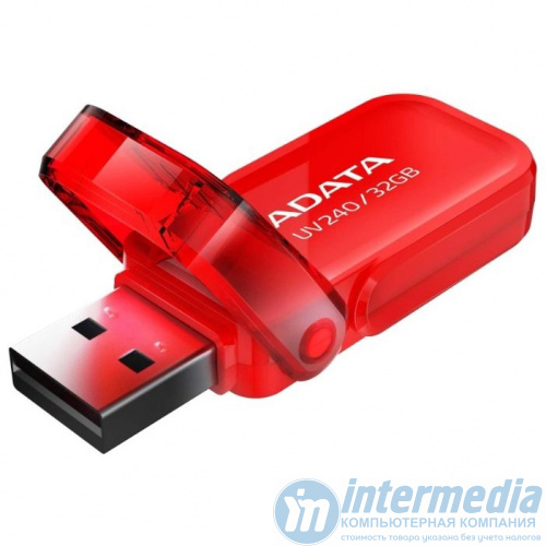 Флеш карта 32GB USB 2.0 A-Data UV240 RED