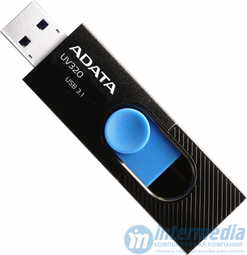 Флеш карта 128GB USB 3.1 A-DATA UV320 BLACK/BLUE