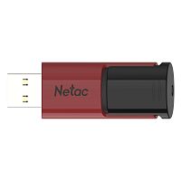 Флеш карта 128GB Netac U182 Red USB3.0 retractable Черный-Красный [NT03U182N-128G-30R - Интернет-магазин Intermedia.kg