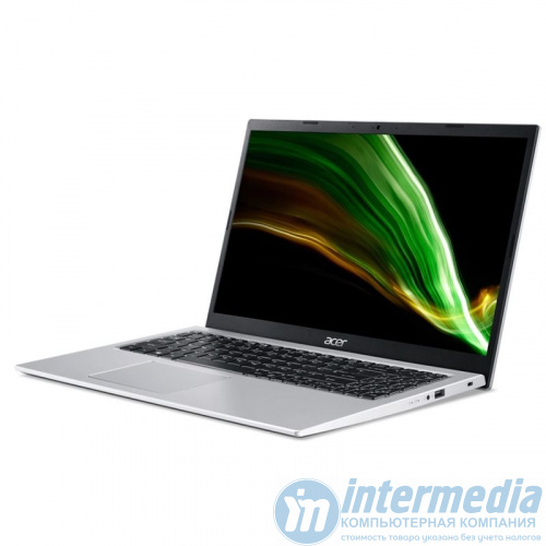 Ноутбук Acer Aspire A315-35 Silver Intel N4500 (up to 2.8Ghz), 4GB, 128GB SSD, Intel HD Graphics, 15.6" LED FULL HD (1920x1080), WiFi, LAN RJ45, BT, Cam, DOS, Eng-Rus - Интернет-магазин Intermedia.kg
