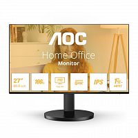 Монитор 27" AOC 27B3HA2, IPS, Black, 1920x1080, 100Hz, 20000000 : 1, 250cd/m2, 178/178, 1ms, VGA, HDMI, выход на наушники, Speakers 2x2W - Интернет-магазин Intermedia.kg