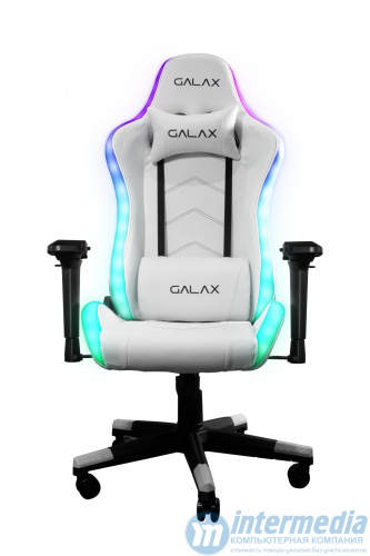 GALAX Gaming Chair GC-02 White, Iron Frame Seat Base, RGB [RG02P4DWY0]