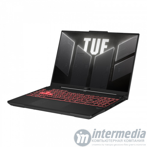 Asus TUF Gaming A16 (FA607PV-N3005) Mecha Grey, AMD Ryzen™ 9 7845HS, 16GB DDR5, 1TB PCIe® 4.0 NVMe™ M.2 SSD,NVIDIA® GeForce RTX™ 4060 8GB GDDR6, 16" FHD+ 16:10 (1920 x 1200) 165Hz IPS-level Anti-glare - Интернет-магазин Intermedia.kg