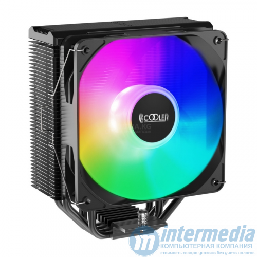 Кулер для процессора PC Cooler PALADIN EX400S SRGB BK (LGA 1700/1200/115X, AM4, 1800RPM, 120mm FAN, TDP 180W, 4 Heatpipe, Hydro Bearing, 4Pin PWM)