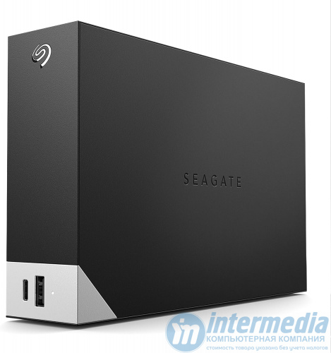 Внешний HDD 8TB Seagate One Touch Hub STLC8000400, USB Hub, USB 3.2 Gen 1, USB Type-C, 3.5", Black