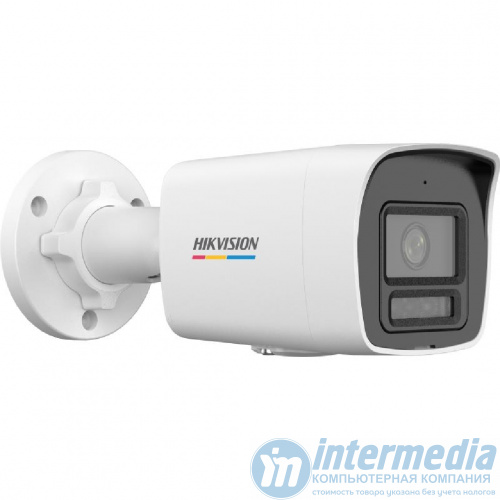 IP camera HIKVISION DS-2CD1027G2H-LIUF(2.8mm)(O-STD)цил,улич 2MP,IR/LED30M ColorVu,MIC,MicroSD,METAL