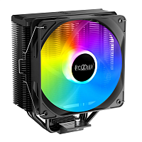 Кулер для процессора PC Cooler PALADIN EX300S SRGB BK (LGA 1700/1200/115X, AM4, 1800RPM, 120mm FAN, TDP 125W, 4 Heatpipe, Hydro Bearing, 4Pin PWM) - Интернет-магазин Intermedia.kg