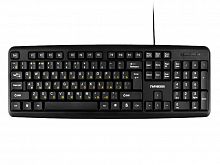 Клавиатура Гарнизон GK-100XL, мембранная, проводная, классическая раскладка, полноразмерная клавиша “Enter”, яркая, жёлтая кириллица, 104 клавиши, USB, Black, 2m - Интернет-магазин Intermedia.kg