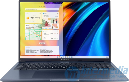 Asus VivoBook M1603QA-R712512 AMD Ryzen 7 5800HS  16GB DDR4, 512 GB NVMe, 16" WUXGA WV, Int VGA, WF6, Win11H, Eng-Rus, темно синий - Интернет-магазин Intermedia.kg