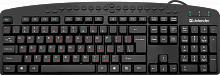 Клавиатура DefenderAtlas HB-450 RU/ENG, 124 клавиши, с цифровым блоком, USB (1.5 м), регулятор уровня громкости, черная - Интернет-магазин Intermedia.kg