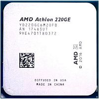 Процессор AMD Athlon 220GE, CPU AM4, 3.40GHz, 2xCores, 4MB Cache L3, AMD Radeon Vega 3 Graphics, Raven Ridge (1th Gen Zen), Tray - Интернет-магазин Intermedia.kg