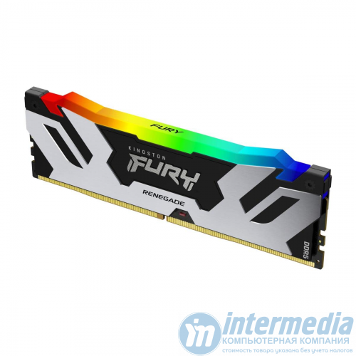 Оперативная память DDR5 32GB (2x16GB) PC-57600 (7200MHz) KINGSTON FURY RENEGADE RGB WHITE KF572C38RWAK2-32