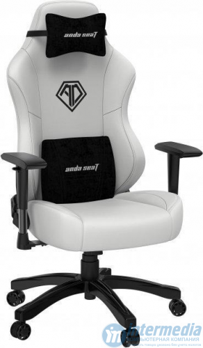 Игровое кресло AD18Y-06-W-PV AndaSeat Phantom 3 WHITE 2D Armrest 60mm wheels PVC Leather