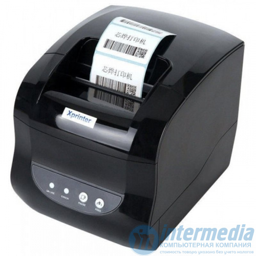 Xprinter XP-365B 3inch direct thermal barcode&Receipt printer USB,Black,127mm/s,EU p