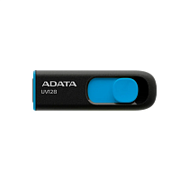 Флеш карта ADATA 32GB UV128 USB 3.2 Read up:140Mb/s/Write up:65Mb/s Black-Blue - Интернет-магазин Intermedia.kg