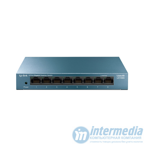 Сетевой коммутатор TP-Link LS108G, 8-port 10/100/1000Mbps