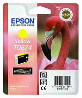 Картридж струйный Epson C13T08744010 R1900 Yellow ink (Ultra Chrome HiGloss2Ink) - Интернет-магазин Intermedia.kg