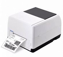 Xprinter XP-T451B 4inch direct and transfer thermal barcode printer USB+LAN, White, 127mm/s, EU plug - Интернет-магазин Intermedia.kg