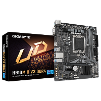 Материнская плата Gigabyte H610M H V3 DDR4, LGA1700, Intel H610, 2xDDR4 PC25600, 1xPCI-E16X, 1xPCI-E1x, Sound8Ch, GBLAN, 4SATA+M.2, mATX, 4USB3.2+8USB2.0, VGA, HDMI - Интернет-магазин Intermedia.kg